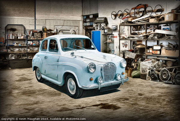 "Timeless Elegance: Captivating Austin A35" Picture Board by Kevin Maughan