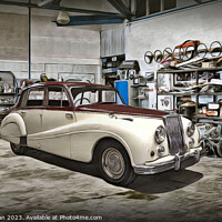Buy canvas prints of "Timeless Elegance: 1955 Armstrong Siddeley Sapphi by Kevin Maughan