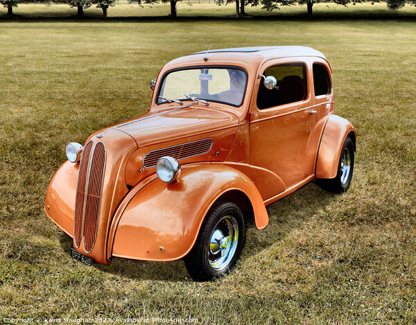 Ford Pop Hot Rod Orange Picture Board by Kevin Maughan