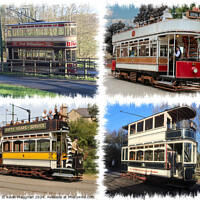 Buy canvas prints of A Selection Of Trams by Kevin Maughan