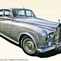 Buy canvas prints of Rolls Royce 1964 Silver Cloud by Kevin Maughan