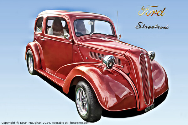Ford Pop Streetrod Picture Board by Kevin Maughan
