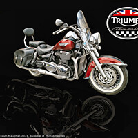 Buy canvas prints of Triumph Thunderbird Motorcycle by Kevin Maughan