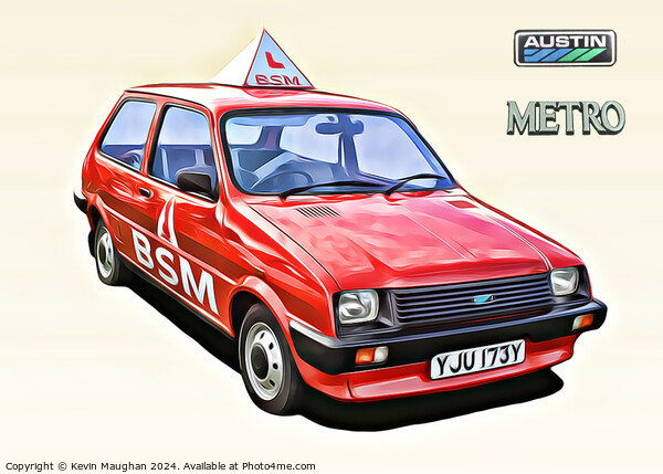 Austin Metro BSM Driving School Picture Board by Kevin Maughan
