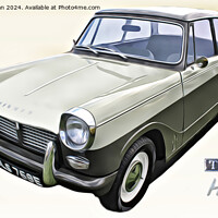 Buy canvas prints of 1967 Triumph Herald by Kevin Maughan