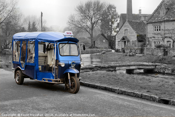 Tuk Tuk In The Cotswolds Picture Board by Kevin Maughan