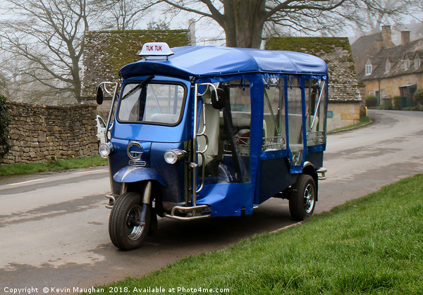 Tuk Tuk In The Cotswolds Picture Board by Kevin Maughan