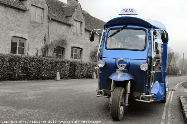 Tuk Tuk At The Slaughters In The Cotswolds Picture Board by Kevin Maughan