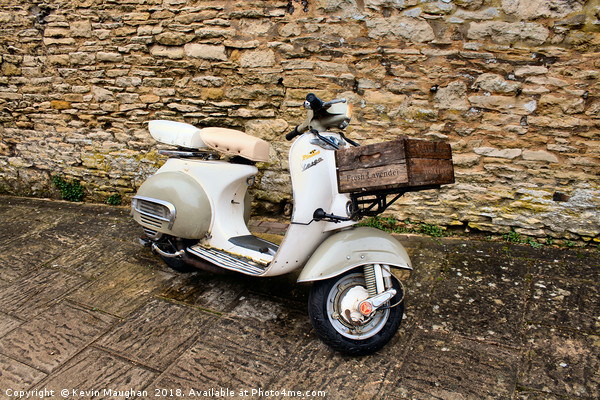 Vespa Douglas Scooter Picture Board by Kevin Maughan