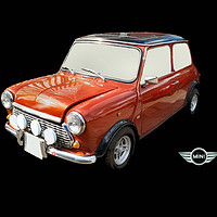 Buy canvas prints of Vintage Red Austin Mini 1987 by Kevin Maughan