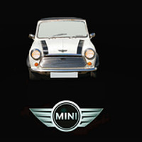 Buy canvas prints of Three Classic Mini's Panoramic   by Kevin Maughan