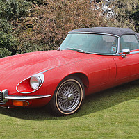 Buy canvas prints of Jaguar E Type by Kevin Maughan