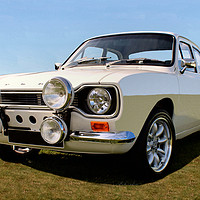 Buy canvas prints of The Timeless Beauty of a Classic Ford Escort by Kevin Maughan