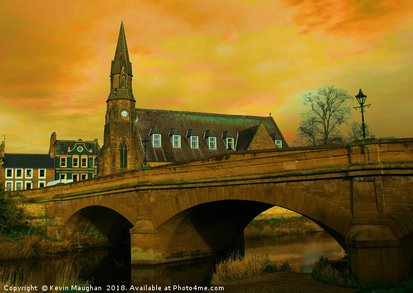 Telford Bridge At Morpeth Picture Board by Kevin Maughan