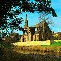 Buy canvas prints of St Georges United Reformed Church In Morpeth by Kevin Maughan