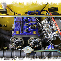 Buy canvas prints of Ford Escort Mexico Engine by Kevin Maughan