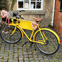 Buy canvas prints of Yellow Bicycle by Kevin Maughan