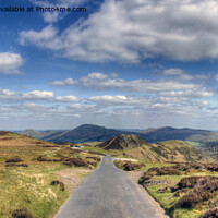 Buy canvas prints of The Long Mynd looking towards Church Stretton by Philip Brown