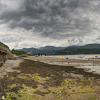 Buy canvas prints of Barmouth on a cloudy Day by Philip Brown