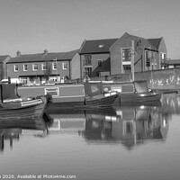 Buy canvas prints of Canal Basin, Stourport on Severn - Black & White V by Philip Brown