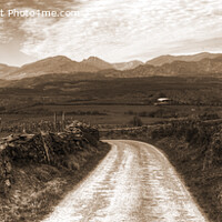 Buy canvas prints of Road to Paradise - Panorama - Sepia Version by Philip Brown