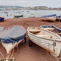 Buy canvas prints of Boats on Teign River Beach, Teignmouth, Devon - Co by Philip Brown
