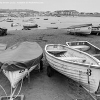 Buy canvas prints of Boats on Teign River Beach, Teignmouth, Devon - B& by Philip Brown
