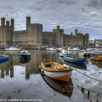 Buy canvas prints of Caernarfon Castle and Harbour by Philip Brown