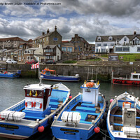 Buy canvas prints of Seahouses Harbour and Boats, Northumberland by Philip Brown