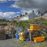 Buy canvas prints of fisherman's Crab Pots at Craster, Northumberland by Philip Brown