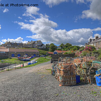 Buy canvas prints of Craster Harbour in Northumberland. Panorama by Philip Brown