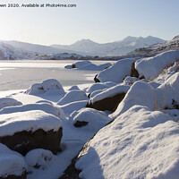 Buy canvas prints of Wales in Winters Snow. No 5 by Philip Brown