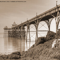 Buy canvas prints of Clevedon Pier, 1869, Close View, UK by Philip Brown