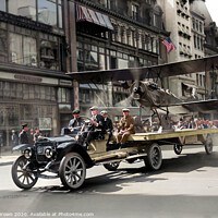 Buy canvas prints of 4th of July parade on Fifth Avenue, New York City by Philip Brown