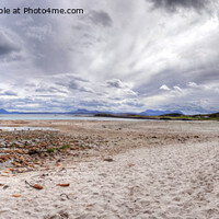 Buy canvas prints of Mellon Udrigle Beach looking towards Mountains by Philip Brown