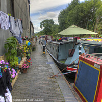 Buy canvas prints of Wash day on the Stourport Canal by Philip Brown