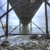 Buy canvas prints of Under the Mumbles Pier, The Gower by Philip Brown