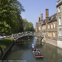 Buy canvas prints of Punting in Cambridge,  by Philip Brown