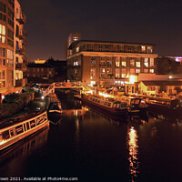 Buy canvas prints of Birmingham Canals at Night 005 by Philip Brown