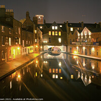 Buy canvas prints of Birmingham Canals at Night 006 by Philip Brown