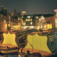 Buy canvas prints of Birmingham Canals at Night by Philip Brown