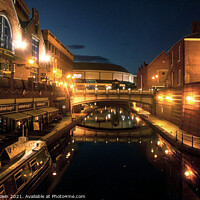 Buy canvas prints of Birmingham Canals at Night 010 by Philip Brown