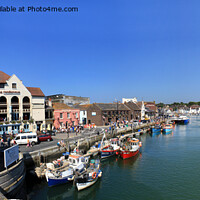 Buy canvas prints of Weymouth Harbour from Bridge in Dorset by Philip Brown