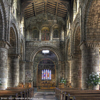 Buy canvas prints of Inside Melbourne Norman Church Panoramic No 1 by Philip Brown