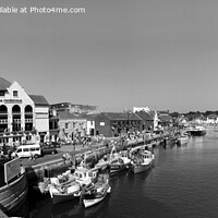 Buy canvas prints of Weymouth Harbour from Bridge in Dorset by Philip Brown