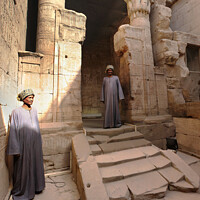 Buy canvas prints of  Horus Temple in Egypt in 2013 by Philip Brown