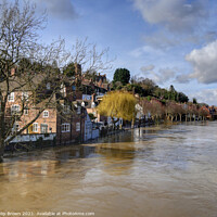 Buy canvas prints of Floods on the River Severn in Bridgnorth, Shropshire by Philip Brown