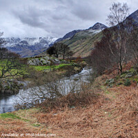 Buy canvas prints of Looking towards The Nant Francon Pass, Wales by Philip Brown