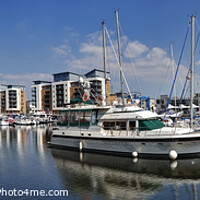Buy canvas prints of Portishead Marina - Panorama by Philip Brown