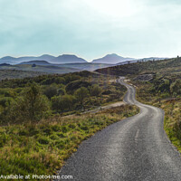 Buy canvas prints of  Road to The Rhinogs Mountain Range, North Wales by Philip Brown